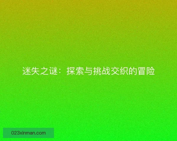 迷失之谜：探索与挑战交织的冒险