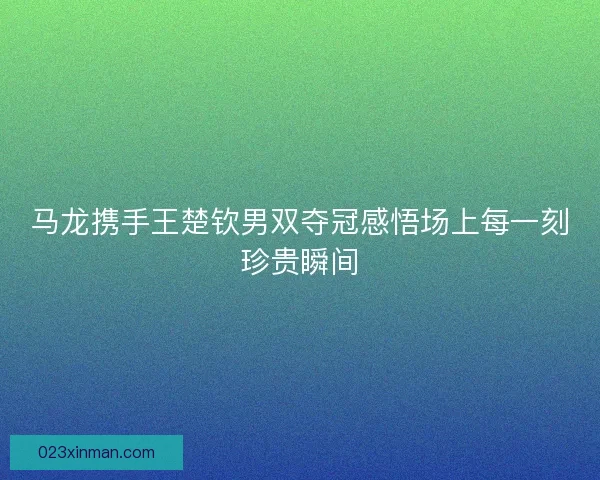 马龙携手王楚钦男双夺冠感悟场上每一刻珍贵瞬间